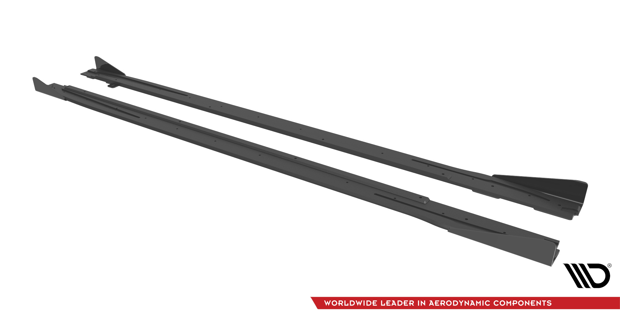 Street Pro Seitenschweller Leisten passend für Audi S3 / A3 S-Line 8Y rot+ Hochglanz Flaps