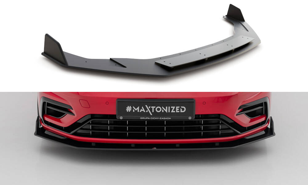 Street Pro Spoilerlippe Front Ansatz V.2 passend für VW Golf R / R-Line Mk7 FL