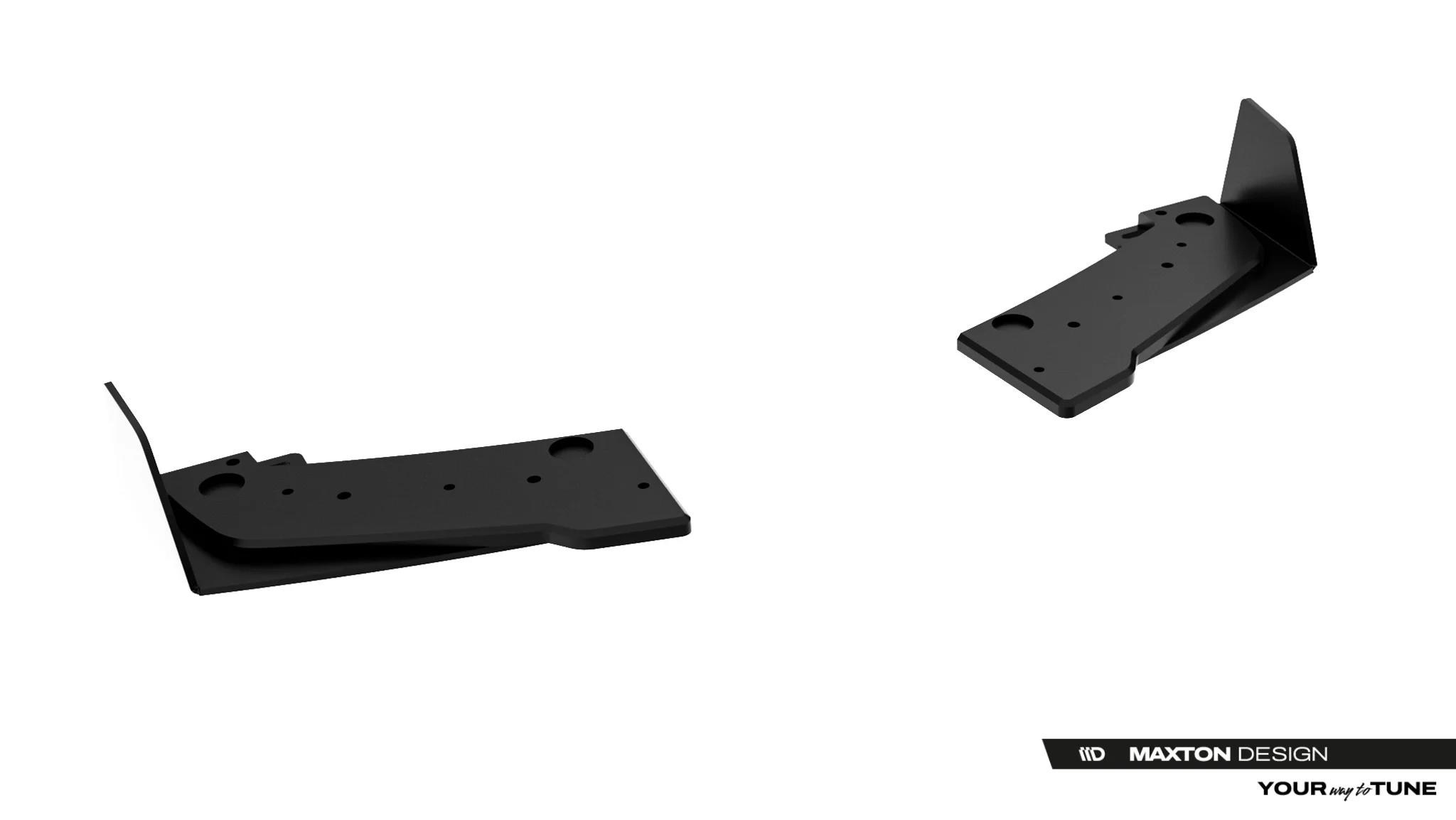Diffusor Flaps passend für Toyota GR Yaris Mk4 Facelift schwarz Hochglanz