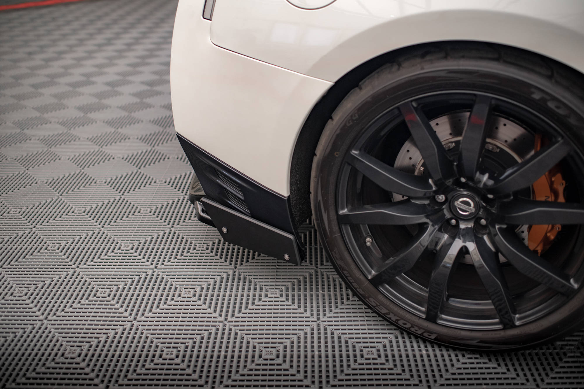 Street+ Mittlerer Diffusor Heck Ansatz + Flaps passend für Nissan GTR R35 FL