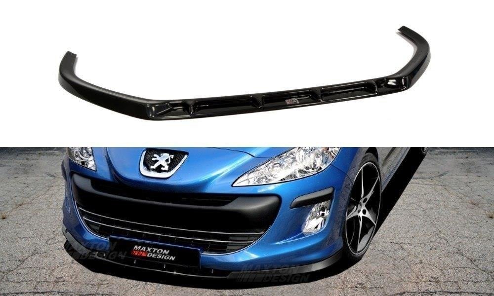 Street+ Spoilerlippe Front Ansatz passend für Peugeot 308 vor FL schwarz Hochglanz