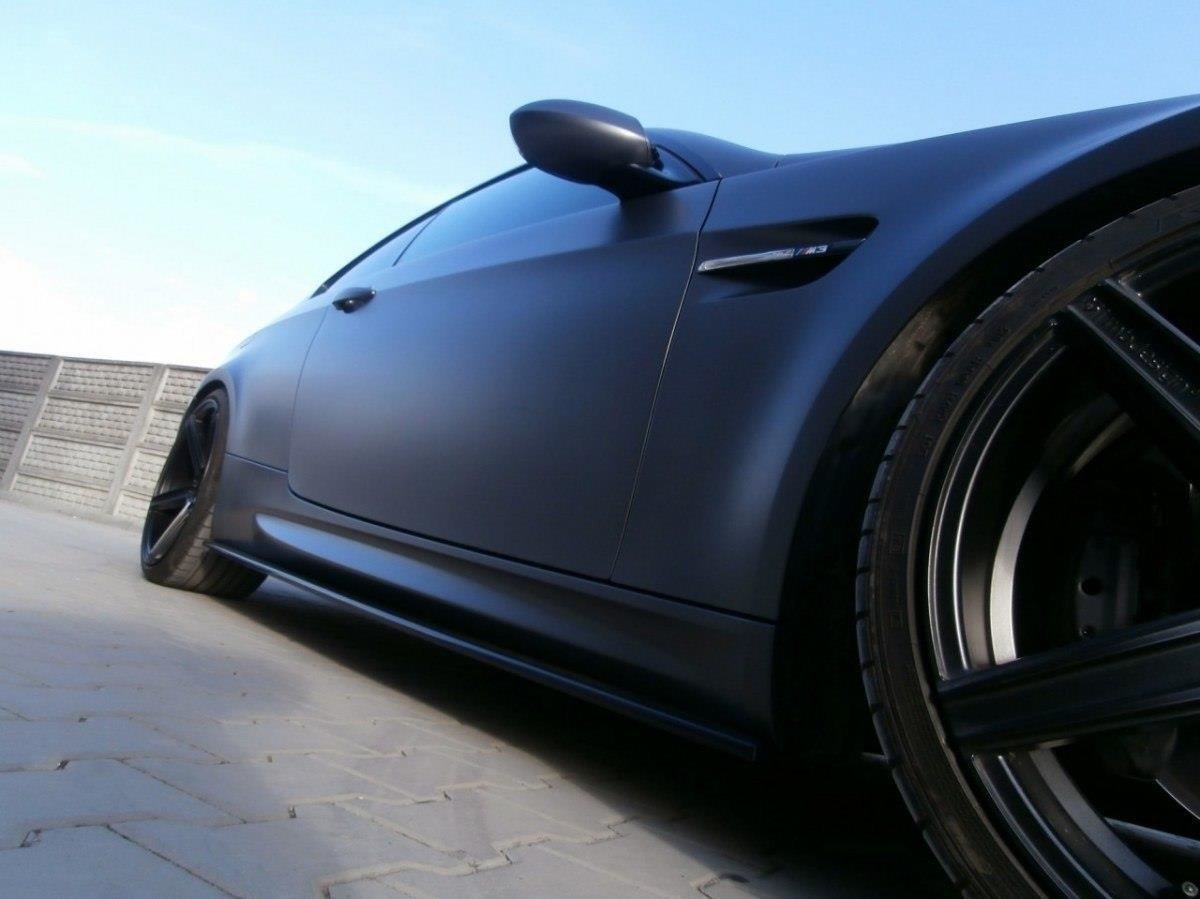 Street+ Seitenschweller Leisten passend für BMW M3 E92 / Cabrio E93 schwarz Hochglanz