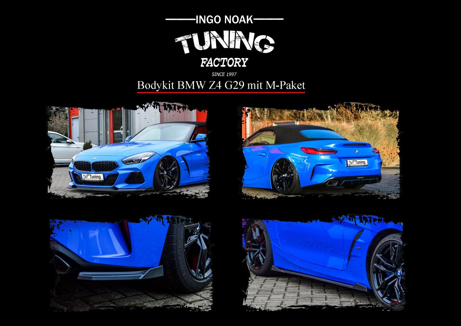 Bodykit für BMW Z4 G29 mit M-Paket Bj.2018- Schwarz Glanz