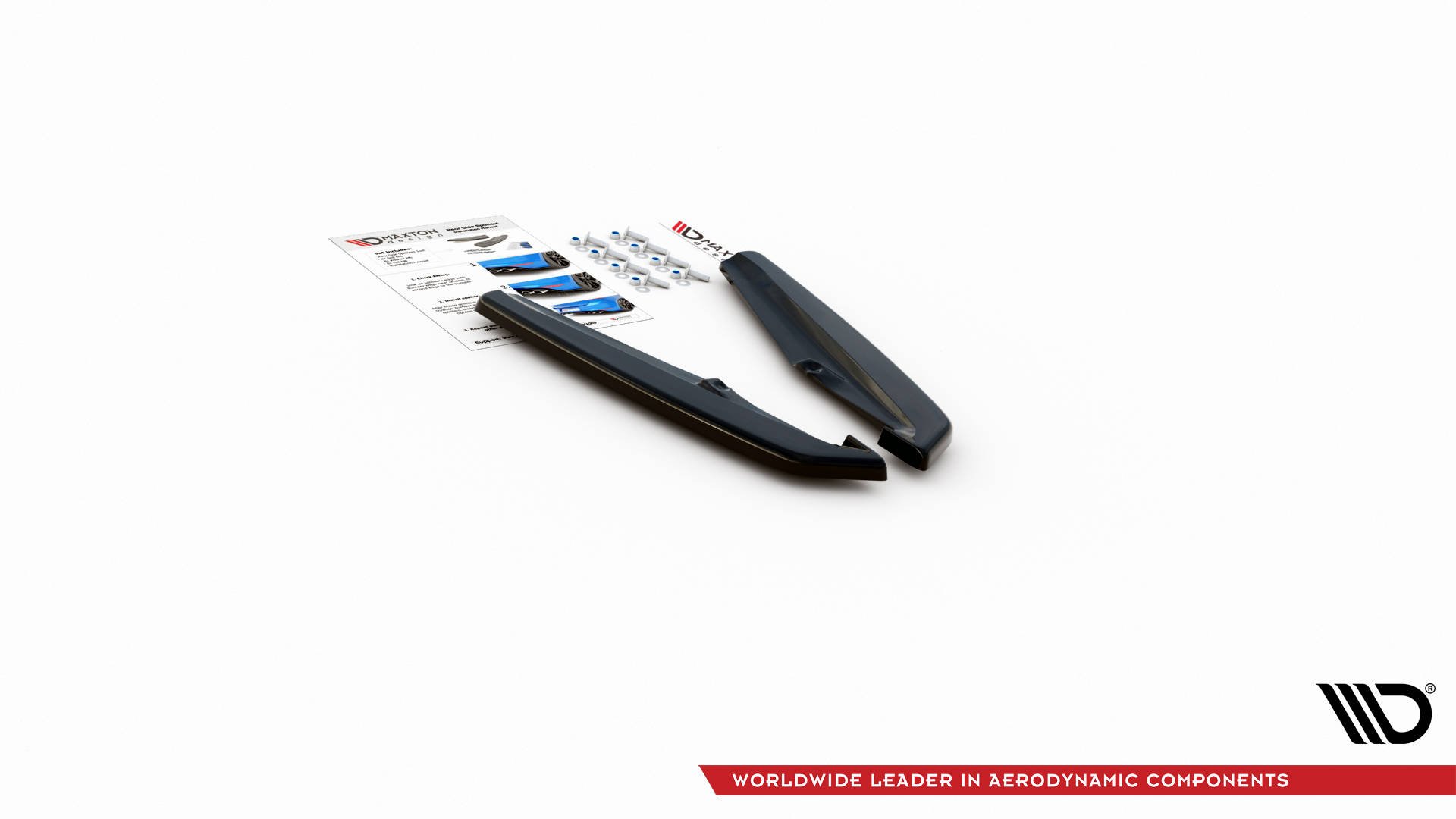 Street+ Heck Ansatz Flaps passend für Porsche Panamera Turbo 970 FL schwarz Hochglanz