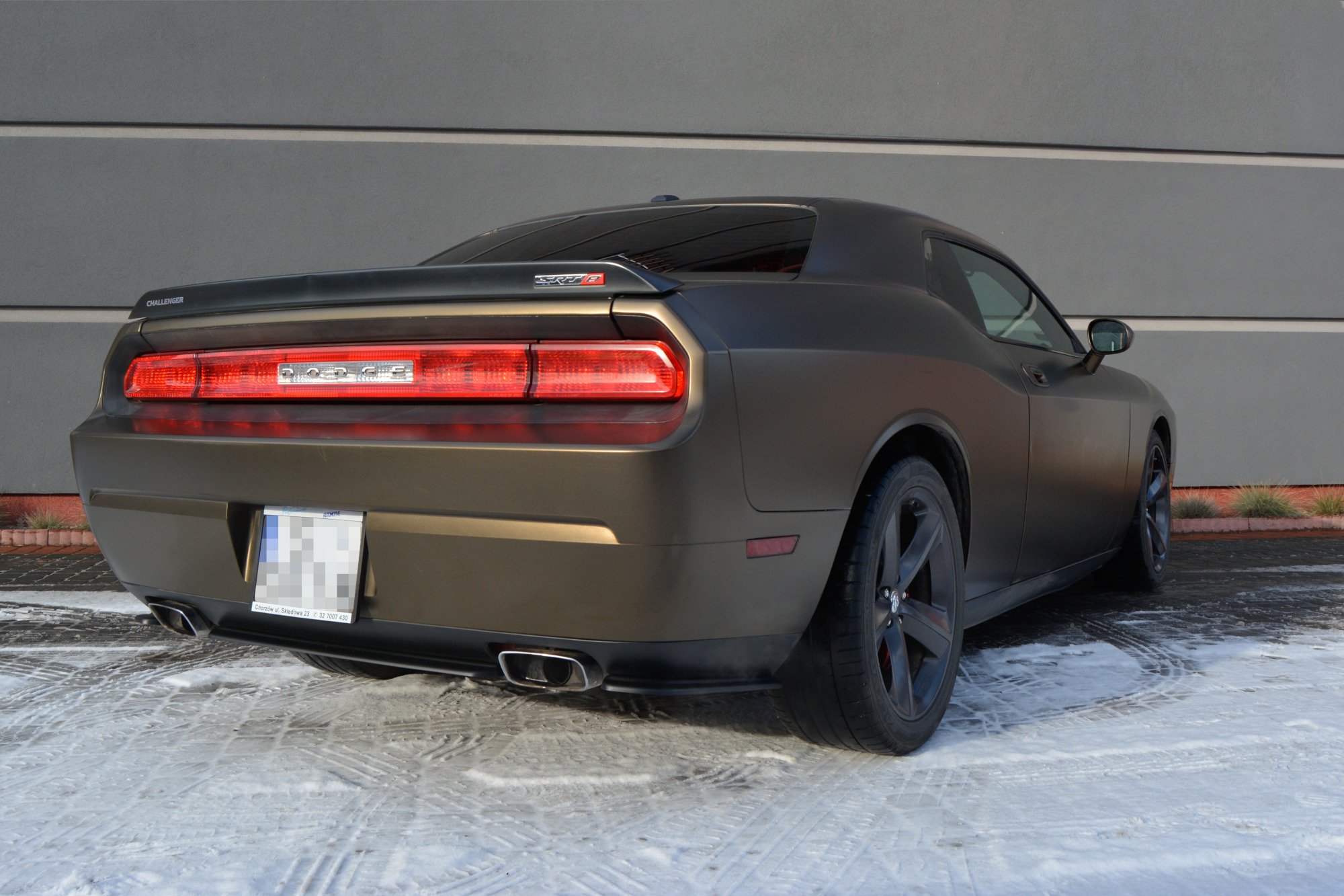 Heckansatz DODGE CHALLENGER MK3. PHASE-I SRT8 COUPE schwarz Hochglanz