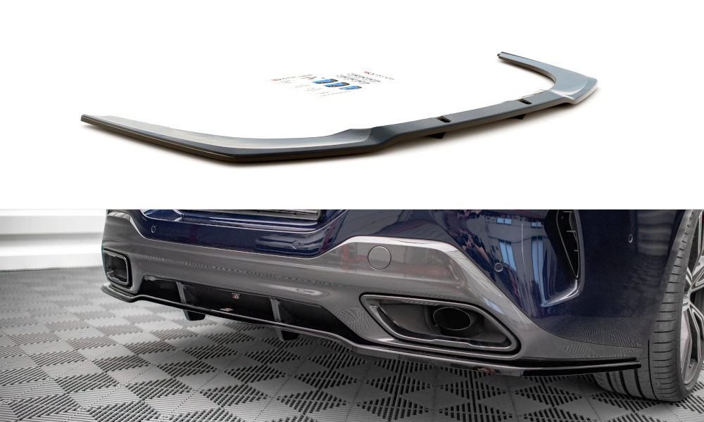 Street+ Mittlerer Diffusor RACE Heck Ansatz passend für BMW 8 Gran Coupe M-Paket G16 schwarz Hochglanz