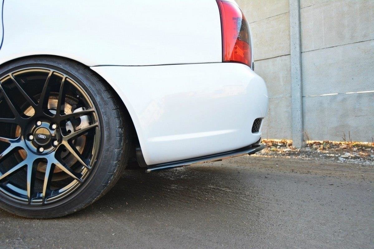 Diffusor Heck Ansatz für AUDI RS4 B5 schwarz Hochglanz