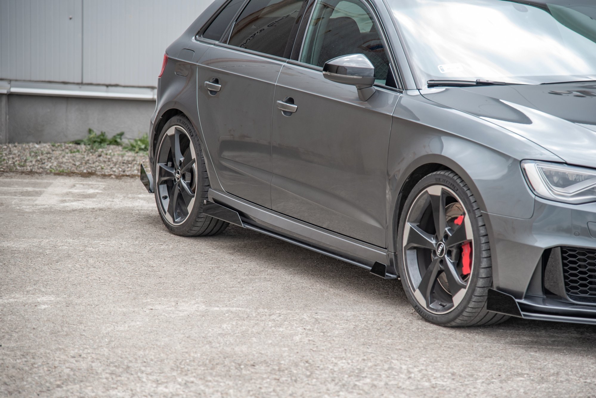 Seitenschweller Flaps für Audi RS3 8V Sportback schwarz Hochglanz