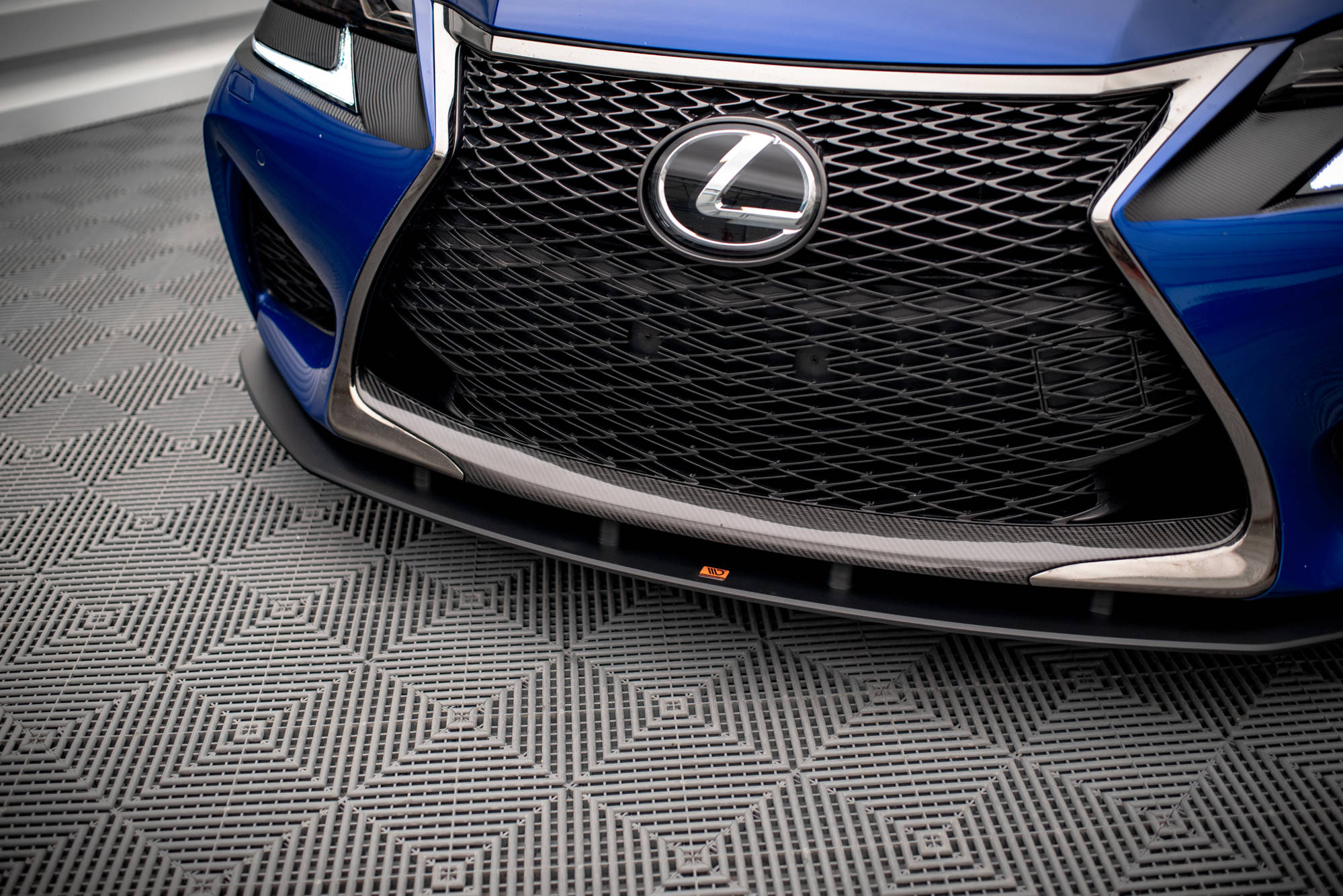 Street Pro Spoilerlippe Front Ansatz passend für Lexus GS F Mk4 FL rot